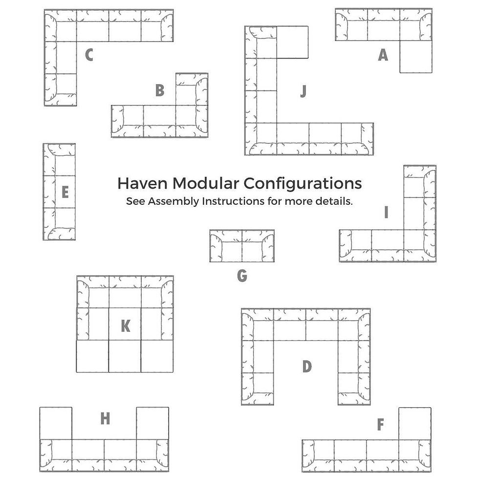Thumbnail: HAVEN SOFA, CORNER WHITE