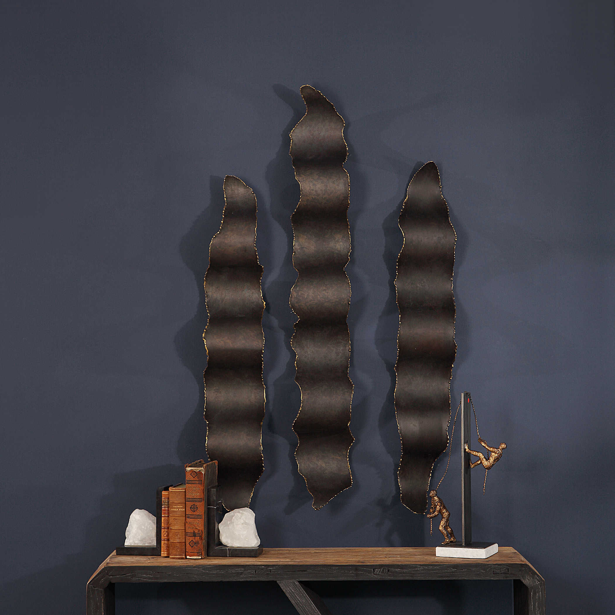 DESTON METAL WALL ART, S/3