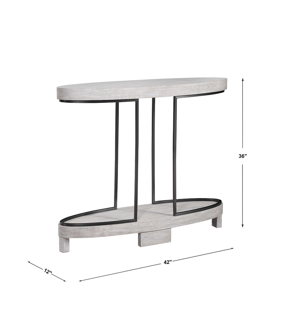 Thumbnail: OVOID CONSOLE TABLE, SCRUBBED ELM