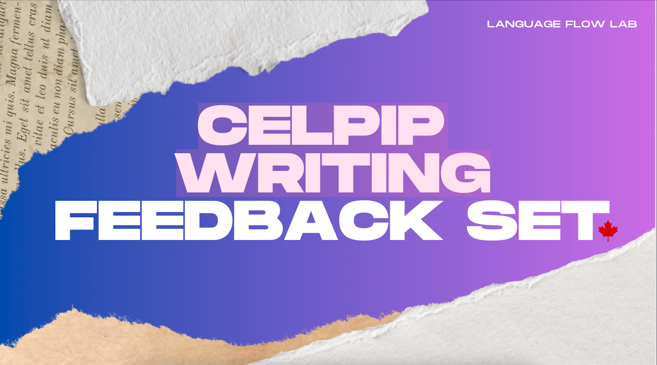 CELPIP Writing Task Feedback Set