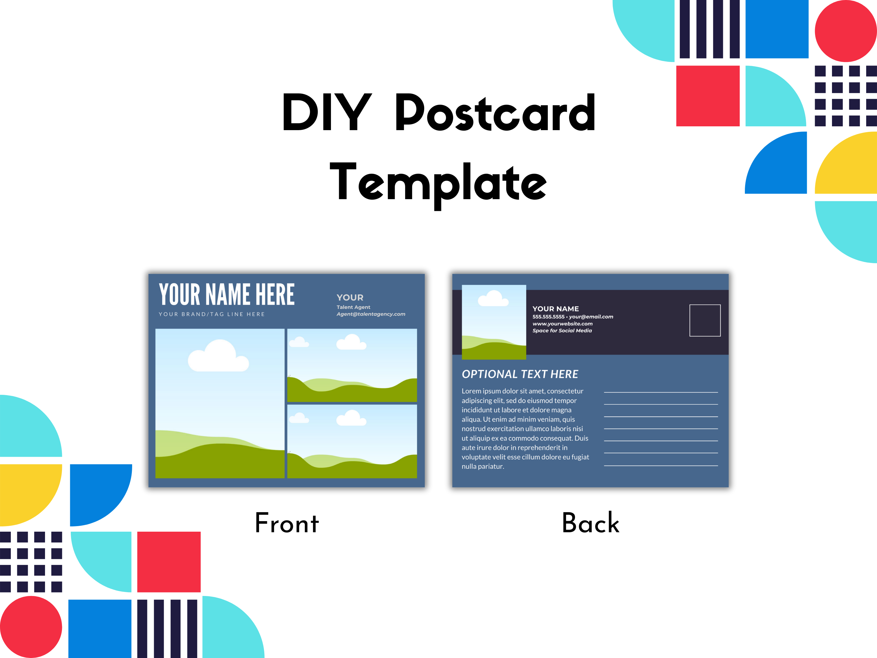 DIY Postcard Template