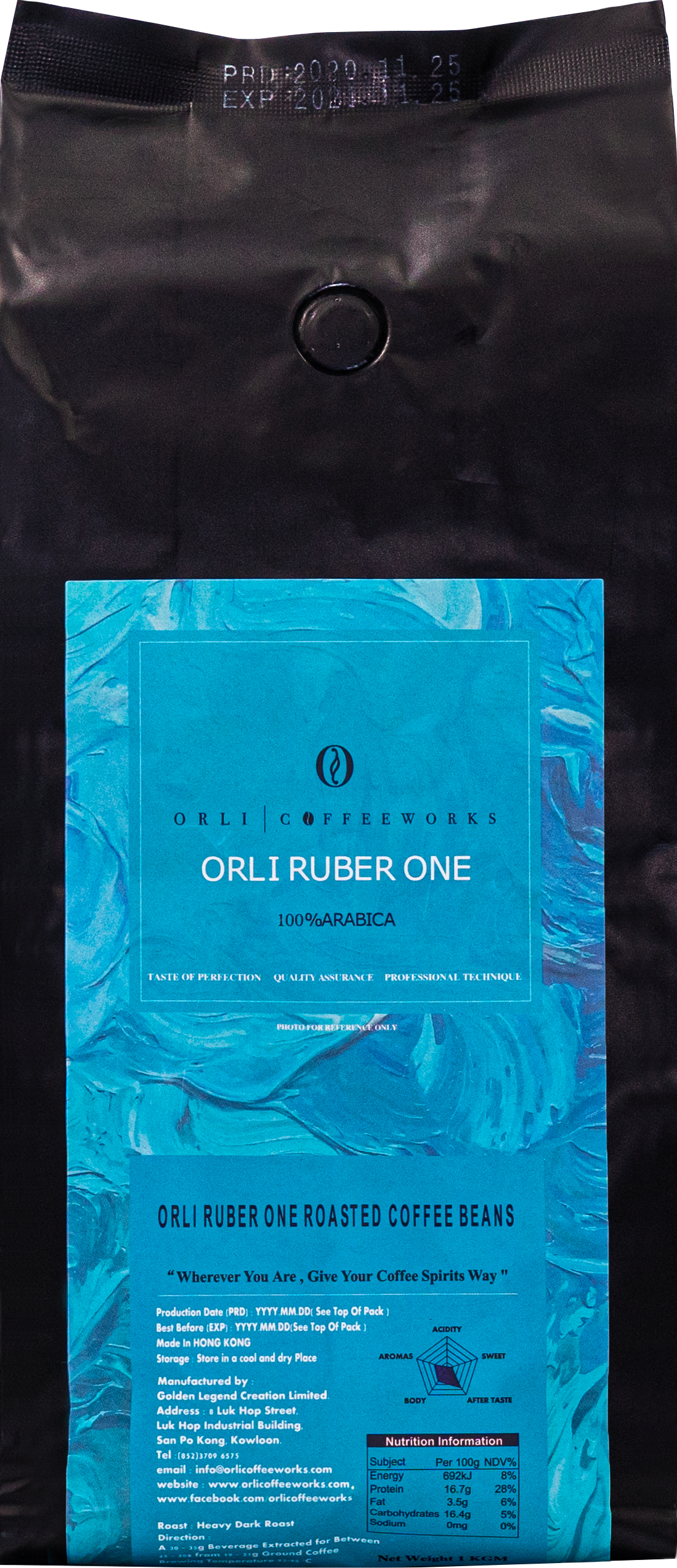 Orli Coffeeworks Orli Ruber One Beans SG