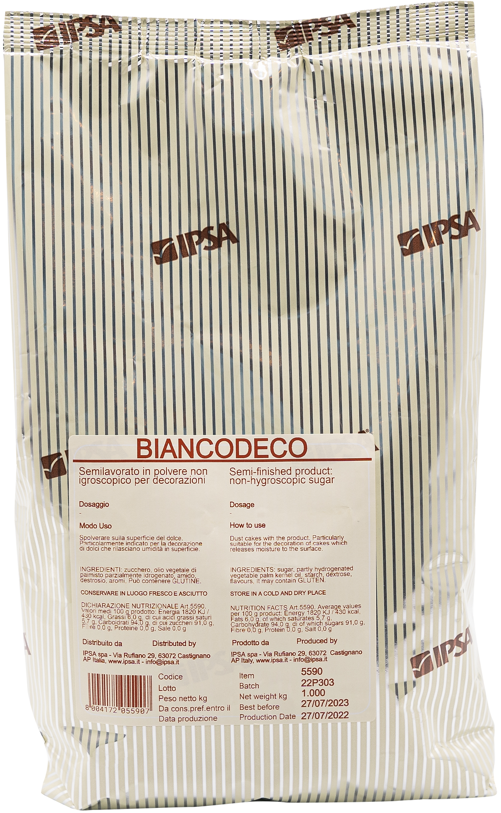 IPSA Biancodeco 非吸湿性糖霜，意大利