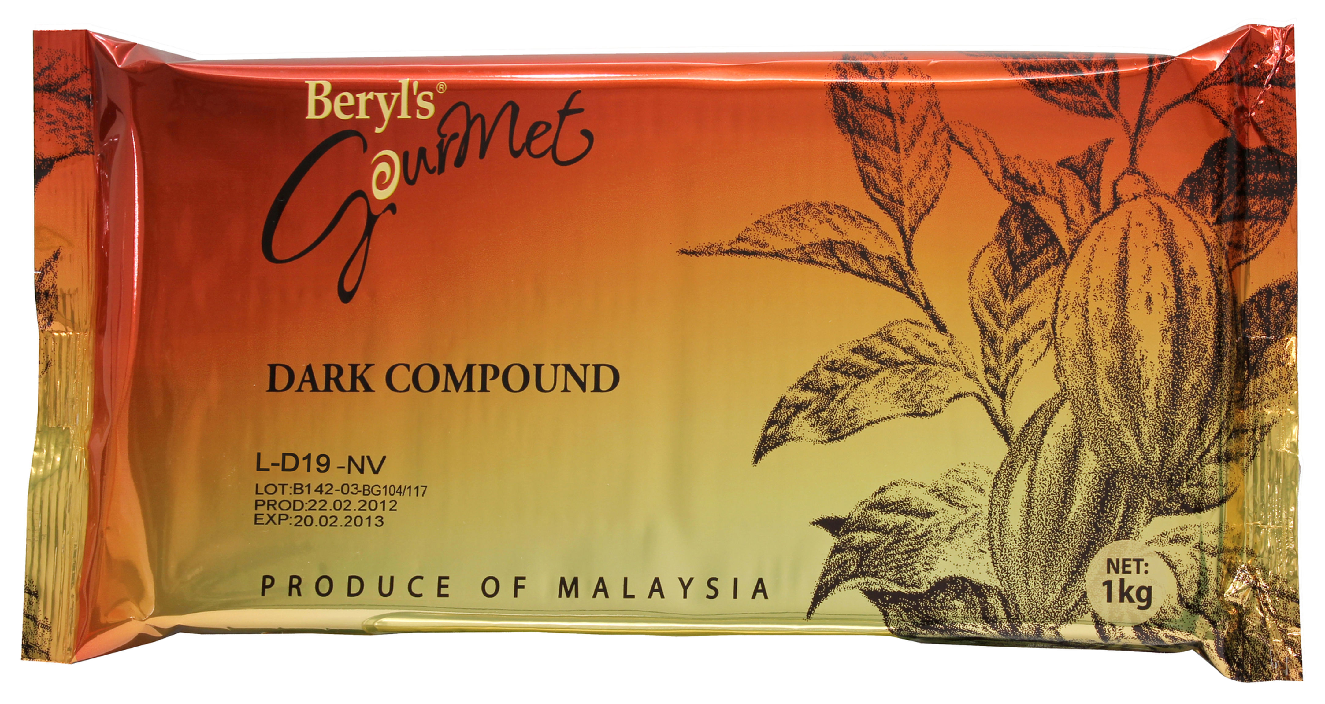 Beryl's Dark Compound Chocolate Block L-D19-NV