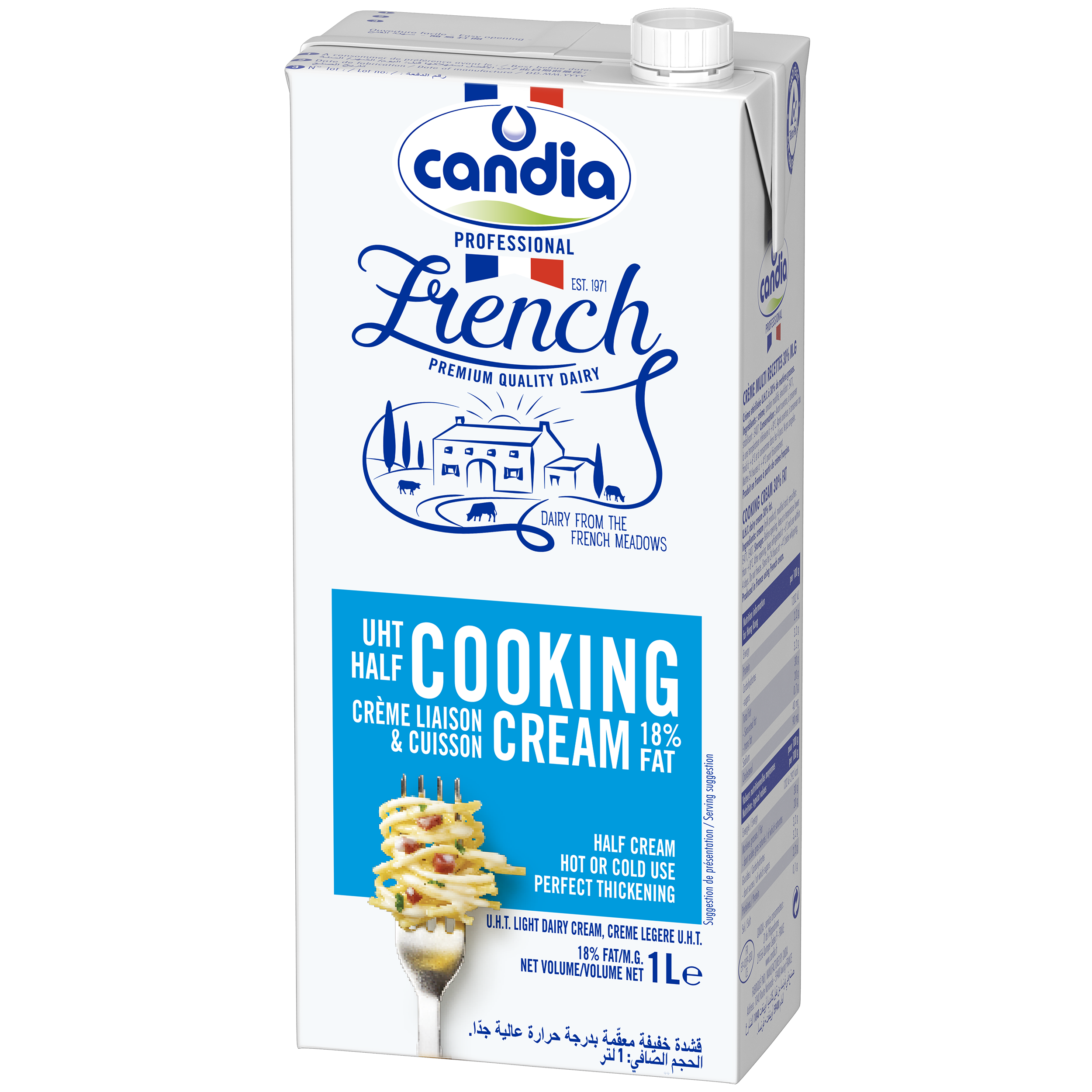 法國〔肯廸雅〕紙包淡忌廉 18%