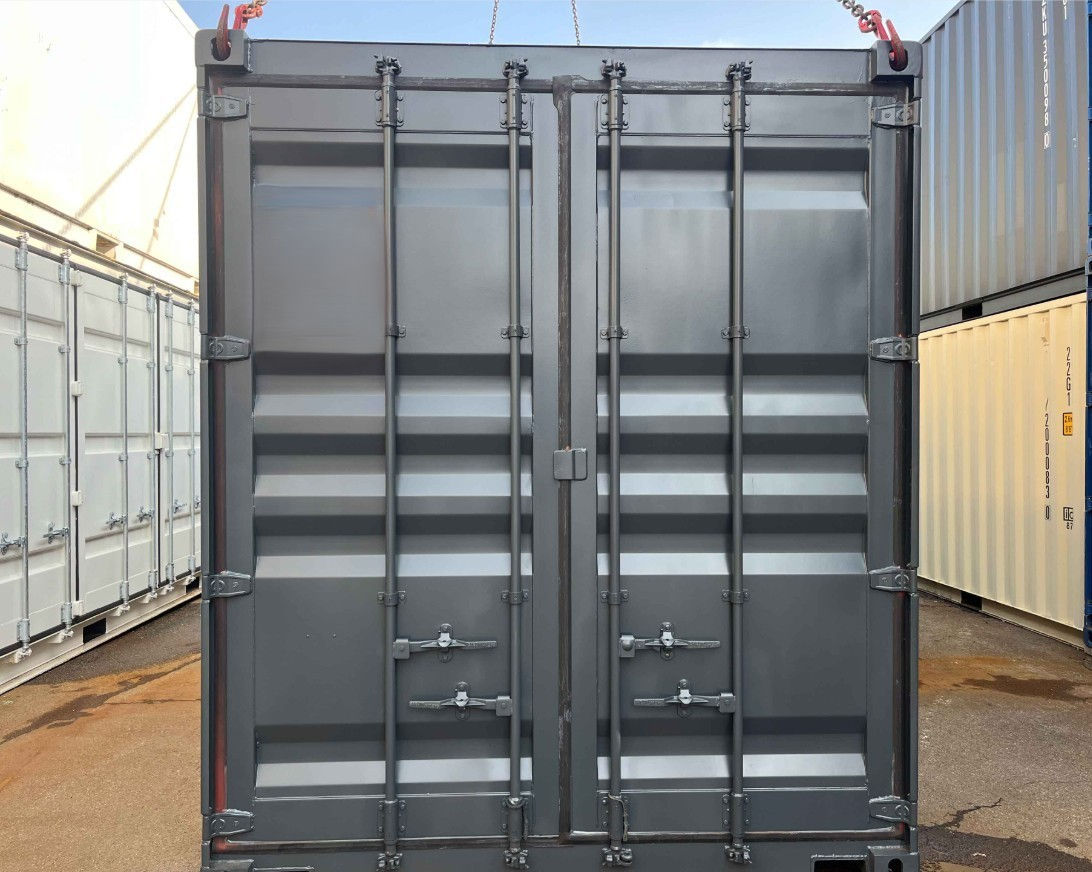 30'HC High Cube Lagercontainer, Mattanthrazitgrau