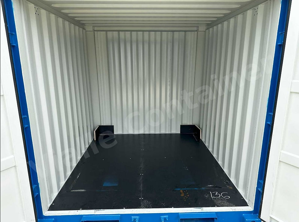 Miniaturbild: 8-Fuß-Seecontainer, ca. 5 m², aus korrosionsbeständigem Cortenstahl.