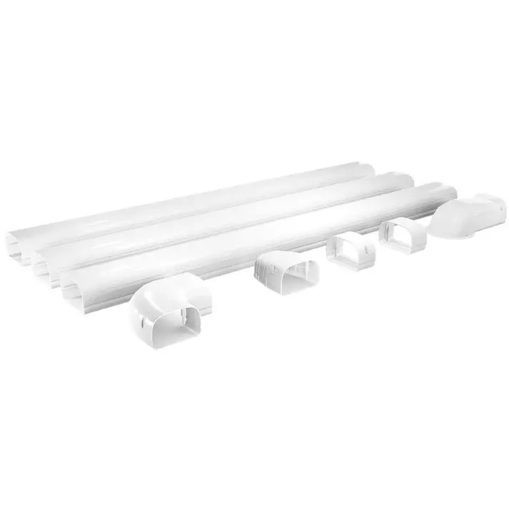 Thumbnail: White plastic HVAC ductwork kit