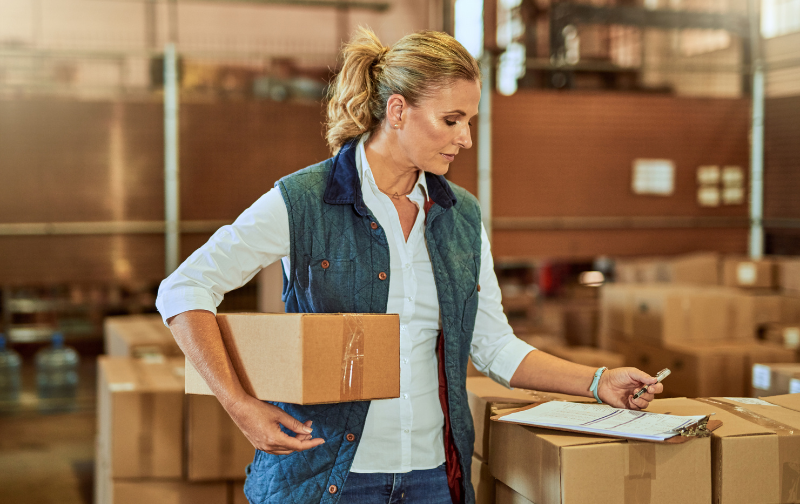 A business woman being accountable