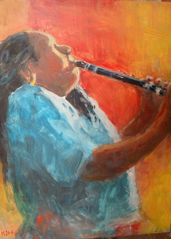 Jazz Lady - $ 375 Framed