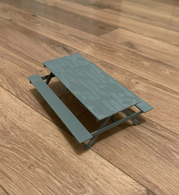 3D Printed Picnic Table Sculpture