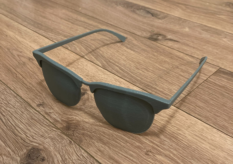 3D Printed Glasses Sculpture