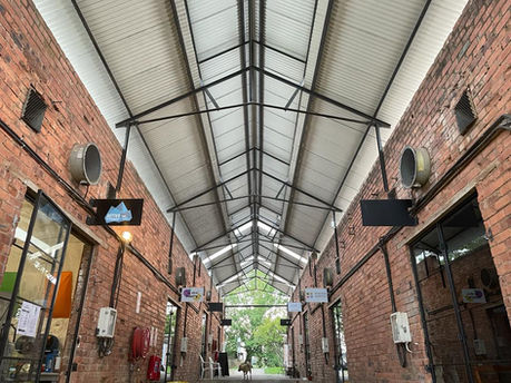 Shops and eateries at The Old Mushroom Farm