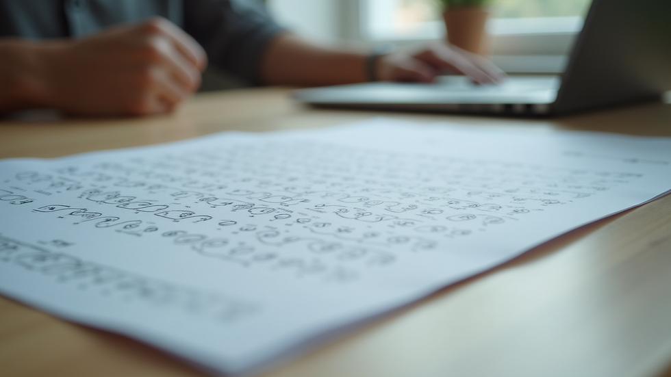 Close-up view of standardized psychological testing materials on a table