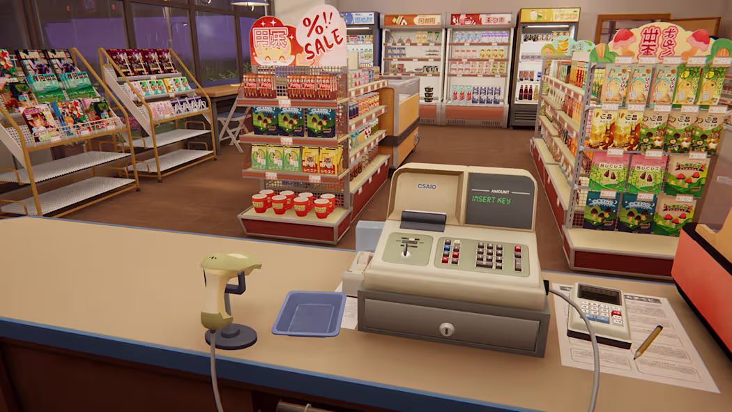 cash register in inkonbini