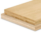 Three-layer glulam component for windows and doors