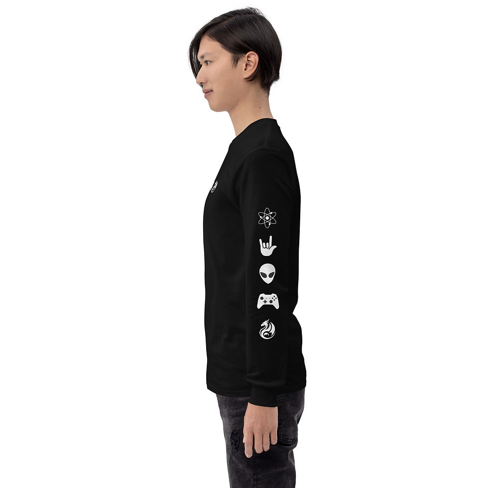 Thumbnail: Energy Love Alien Play Dragon Long Sleeve T-Shirt