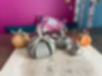 Clay Hand Building: Set of 3 Pumpkins