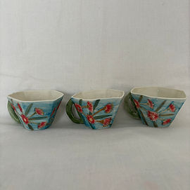 porcelain handmade wildflower cups