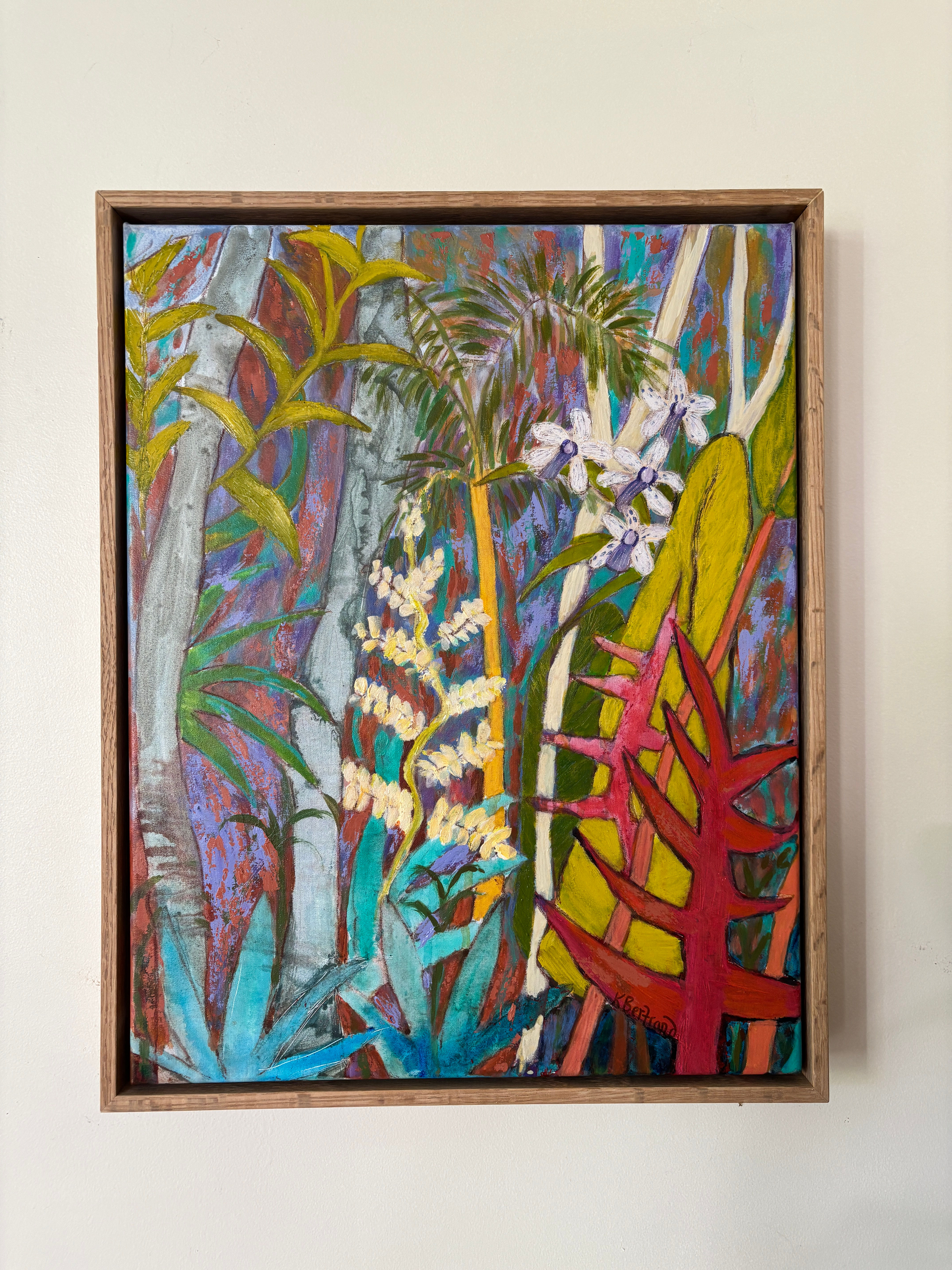 botanical tropical garden scene