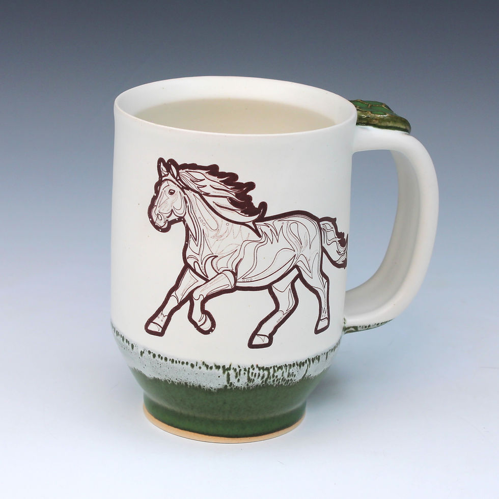 Mug Horse Green 1