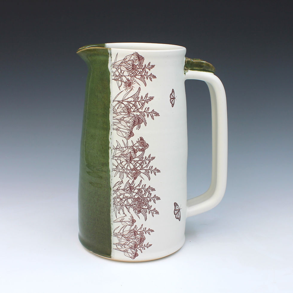 Pitcher Prairie Flowers Green