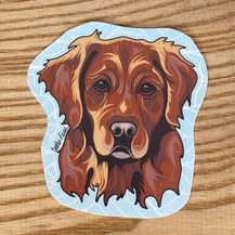 Golden Retriever Vinyl Sticker