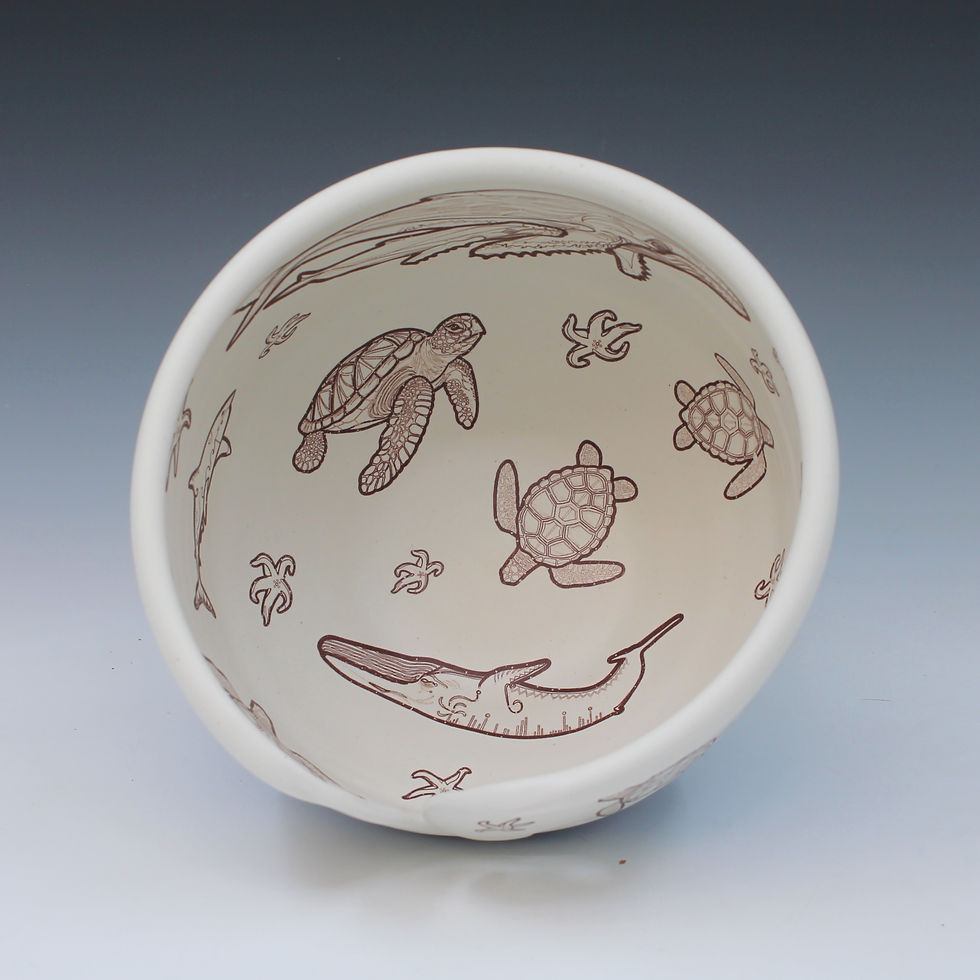 Yarn Bowl Sea Animals Blue 5