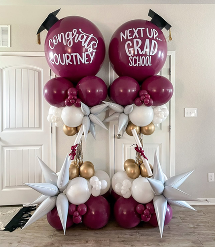 Tall and Spike Columns — balloon delivery in Miami, FL