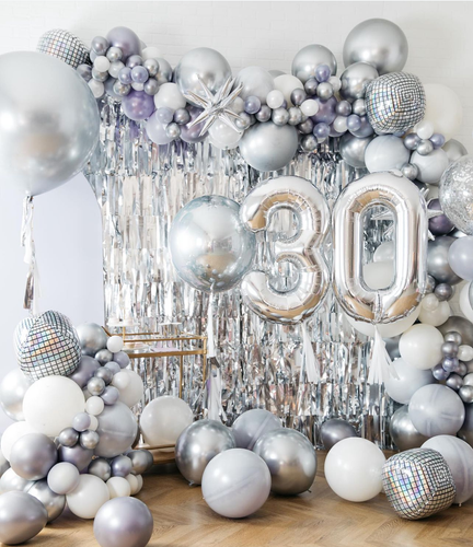 Extra Extravagant Balloon Arch and Numbers — balloon delivery in Miami, FL