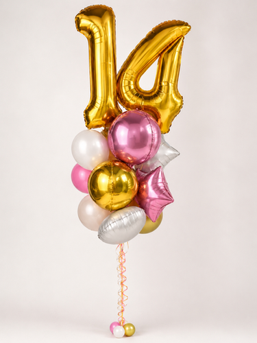 Shiny and Perfect Balloon Bouquet — balloon delivery in Miami, FL