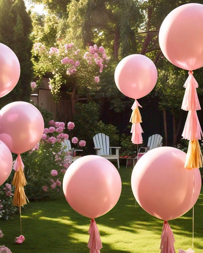 XL Balloons with Tassels — balloon delivery in Miami, FL
