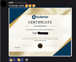 Validation compte Bulenox 50K par un élève PLP Concepts