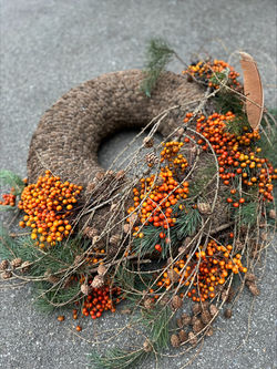 Kranz haltbar mit Schmuck