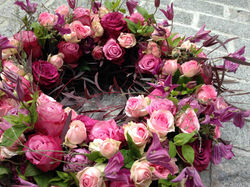 Trauerkranz aus Rosen