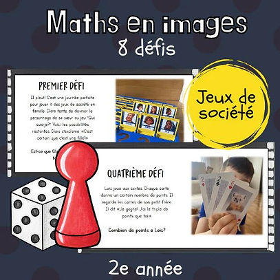 Maths par l'image - Les jeux de société (2e)