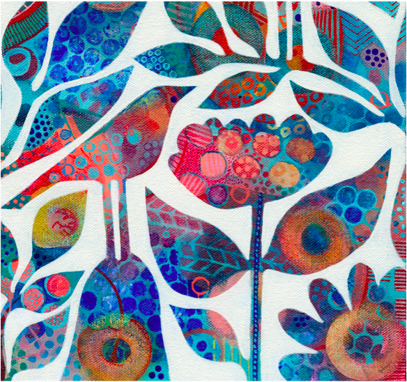 Singing Spring SOLD 30cm x 30cm