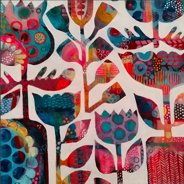 Flower Forecast SOLD 20cm x 20cm