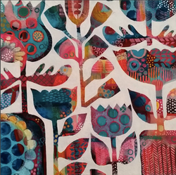 Flower Forecast SOLD 20cm x 20cm