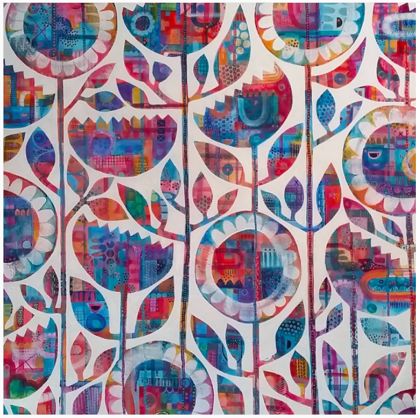 The Garden SOLD 76cm x 76cm