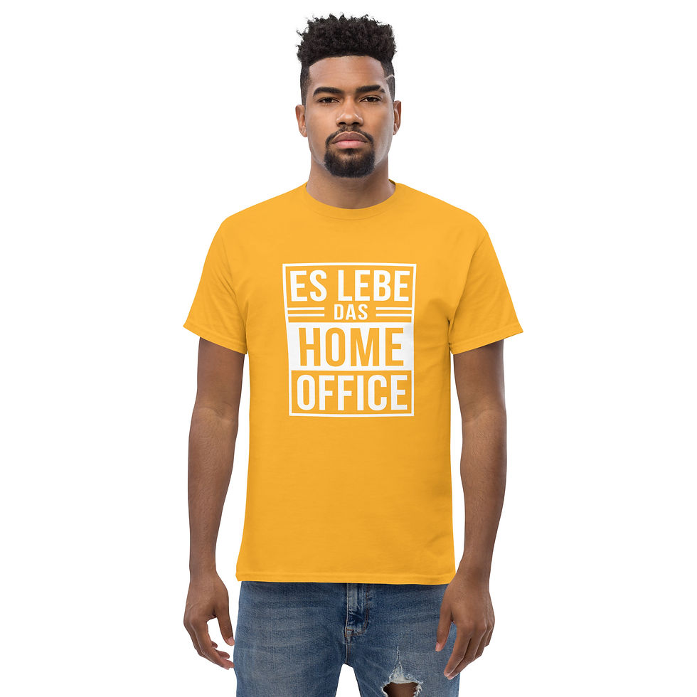 Miniaturbild: Herren T-Shirt mit Spruch – „Es lebe das Homeoffice“