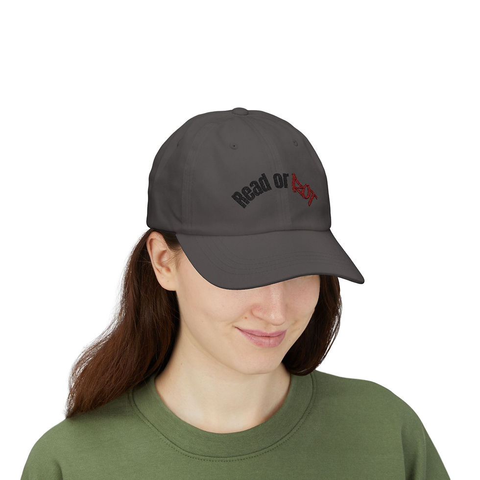 Thumbnail: Read or Rot Hat | Embroidered Aesthetic Cap, Dark Academia Style