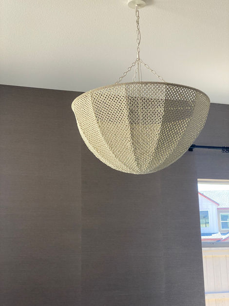 PRIMARY BEDROOM CHANDELIER 