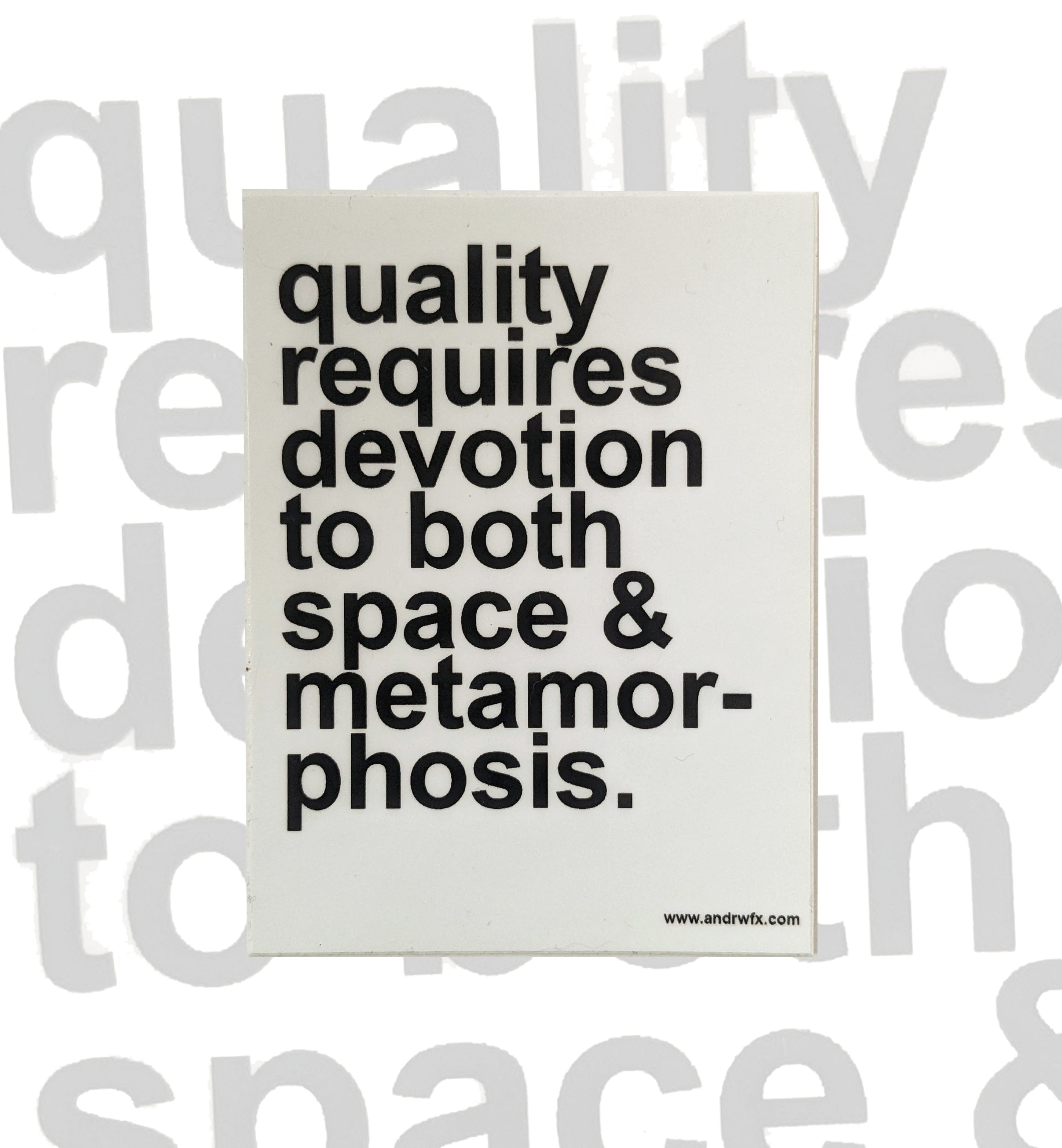 QUALITY STICKER by andrw fx