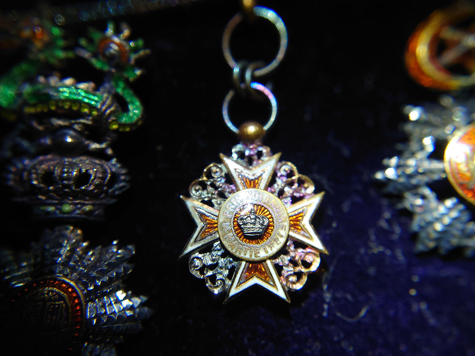 Thumbnail: Extremely rare European Japanese miniature medals chain