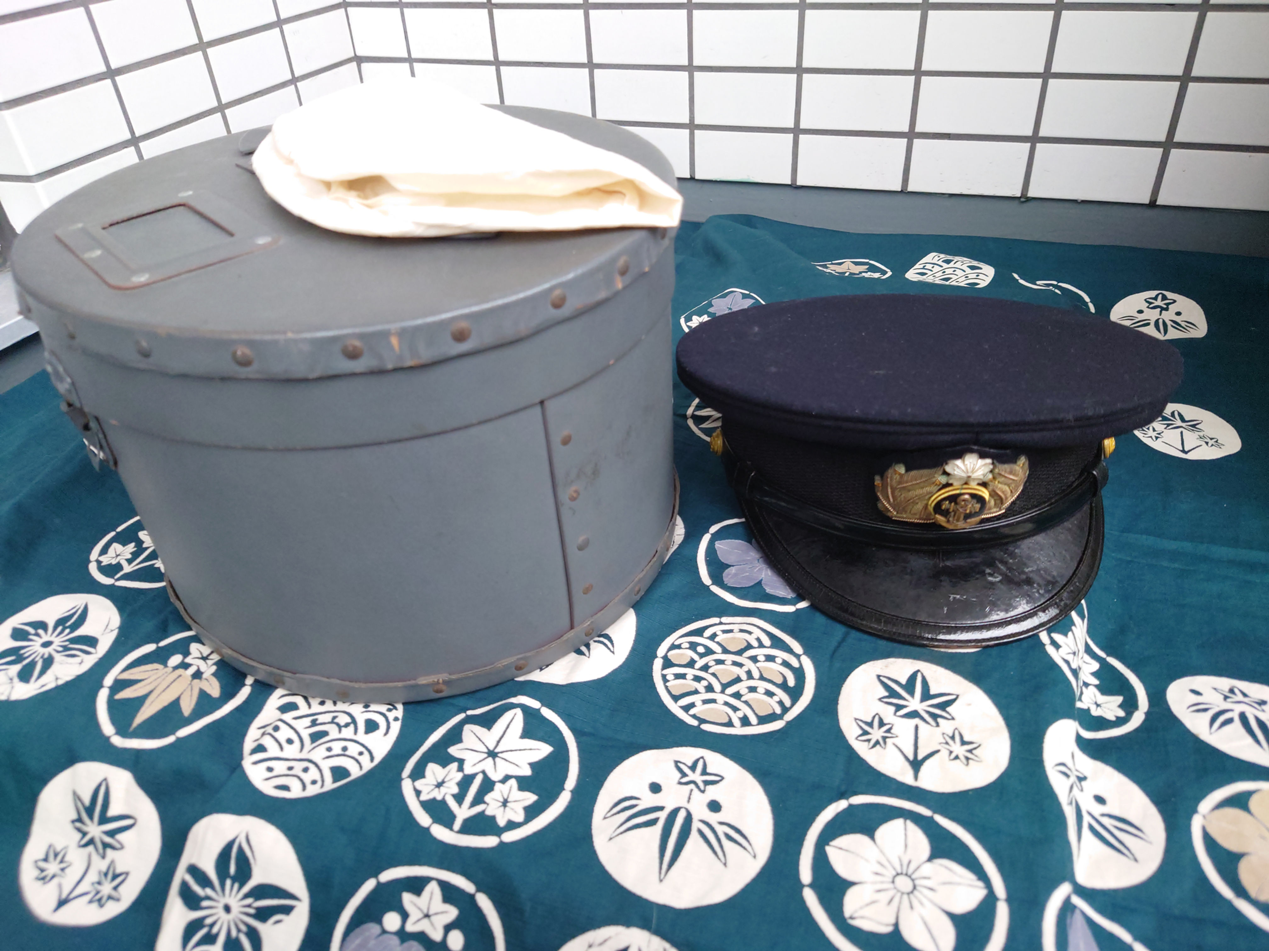 Imperial Japanese Navy Officer Cap with Box