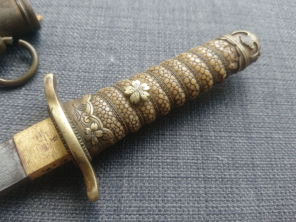 Meiji First Version Shark Skin Imperial Japanese Navy Officer Dagger