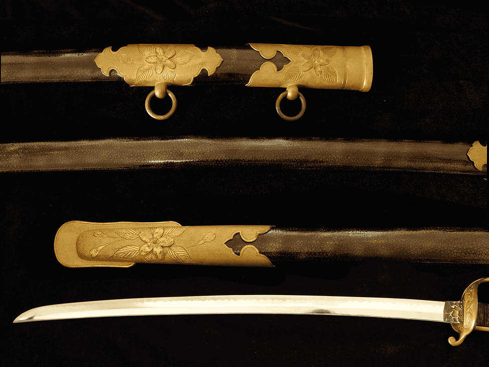 Thumbnail: Extremely Rare Rayskin IJN Kyu Gunto