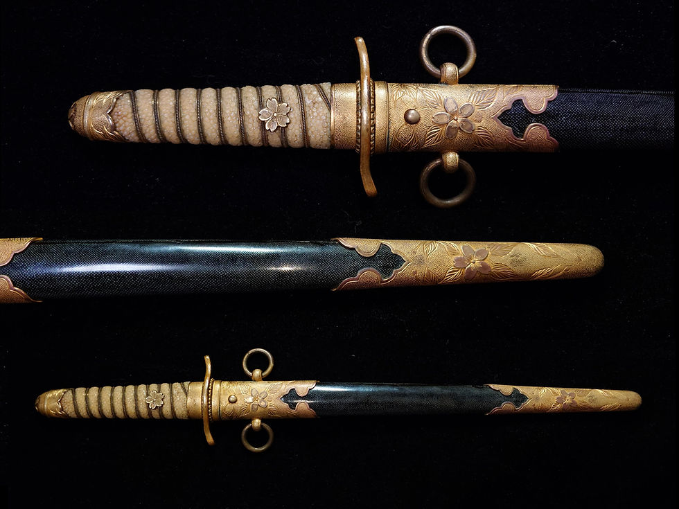 Thumbnail: Mumei  IJN Officer Dagger with Shark Skin Scabbard