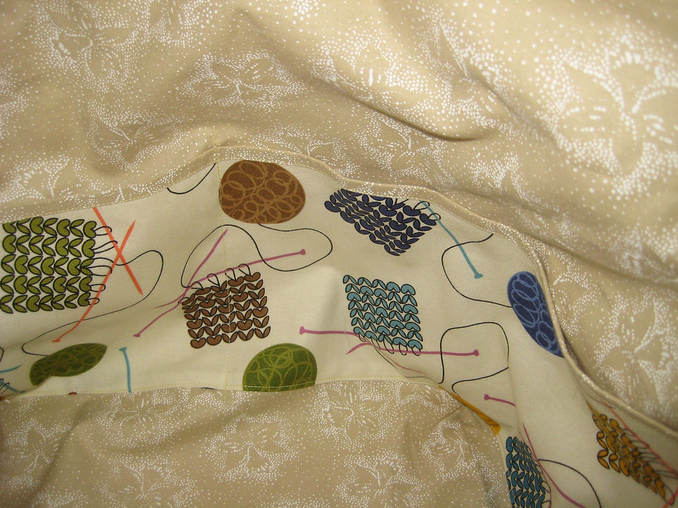 Thumbnail: Bright Florals Quilted Bag - Sweater Size